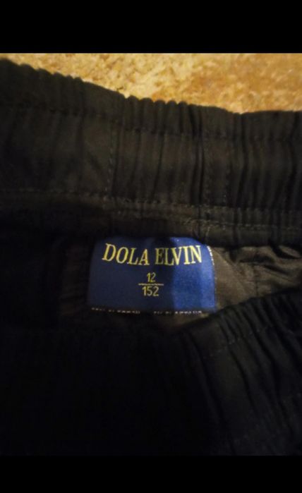 spodnie bawełniane 152 czarne