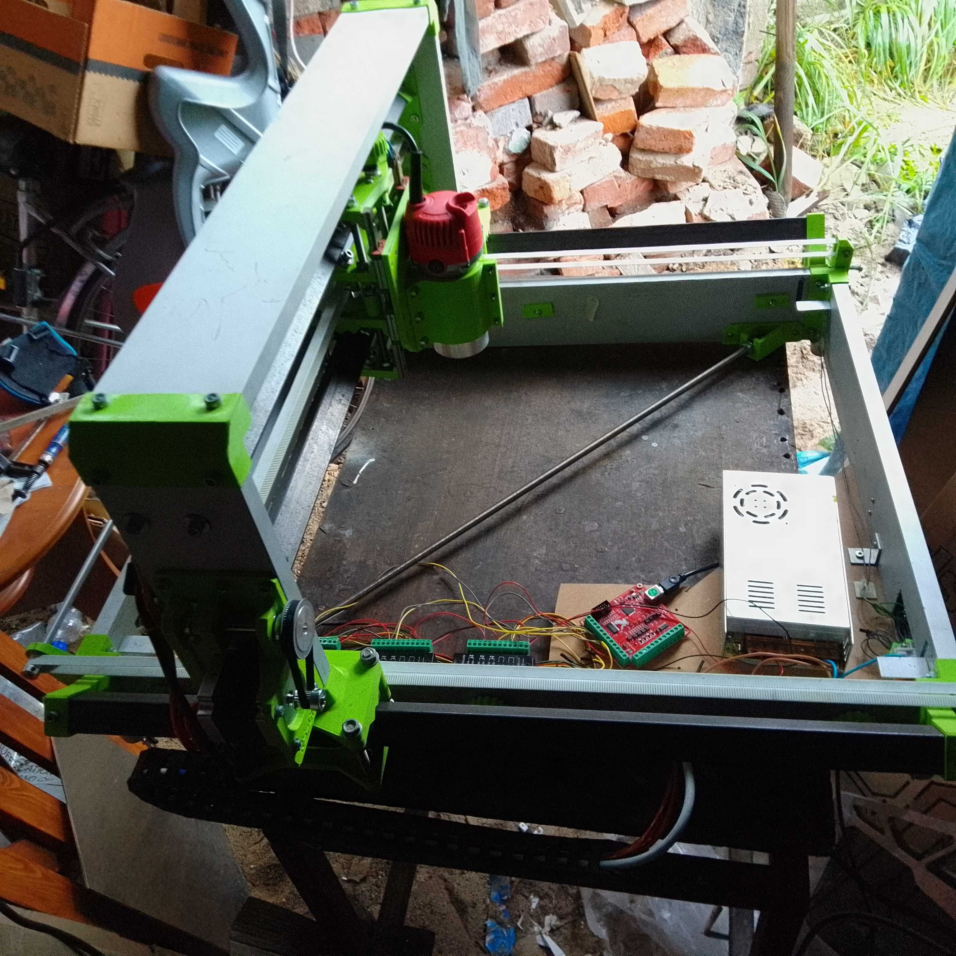 RS CNC ploter frezarka MACH 3 duże pole ok 50x60cm +PC i Monitor