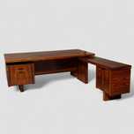 Duże biurko z palisandru 1960-70 Lysgaard Mobler - Dania