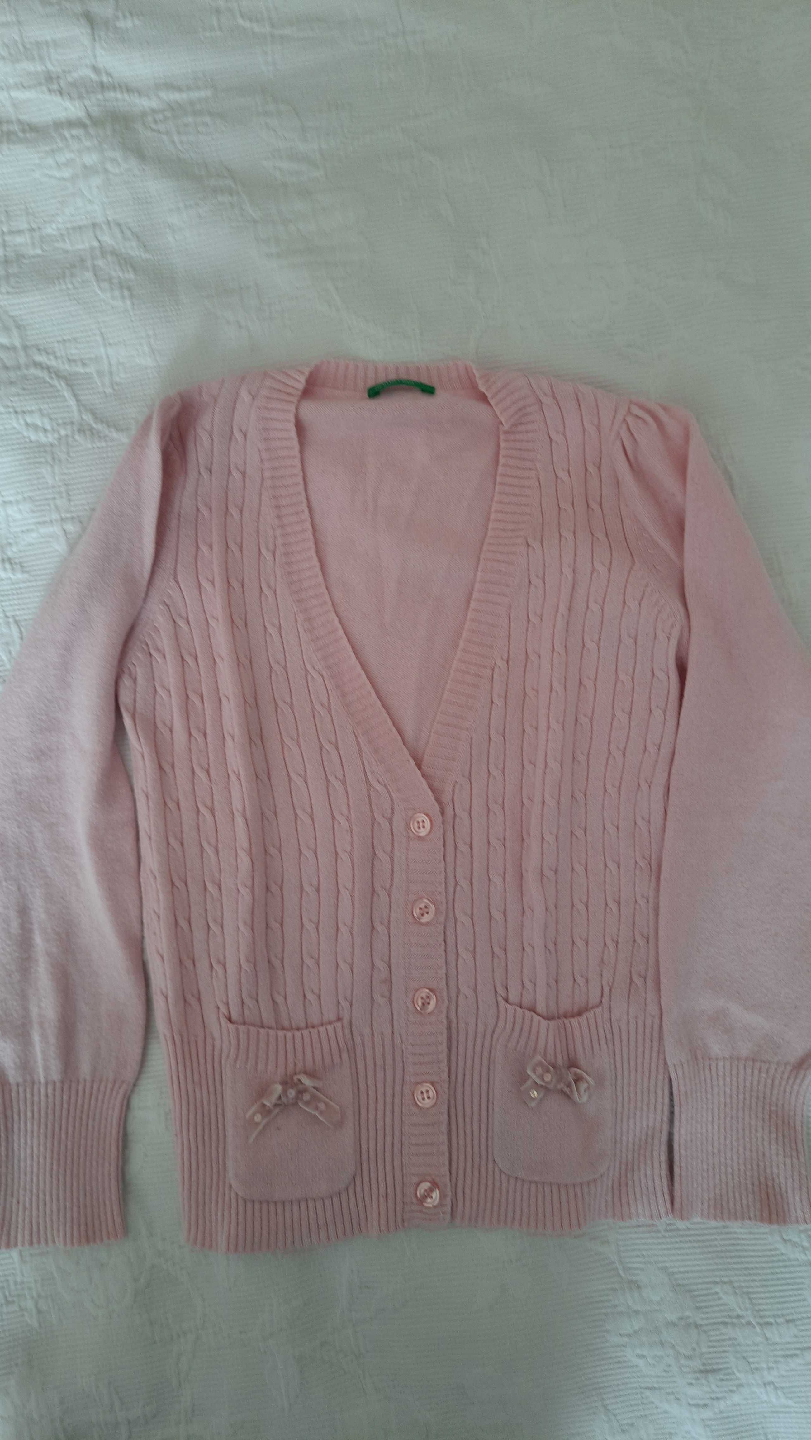 Sweterek sweter zapinany benetton 120 5-6 lat