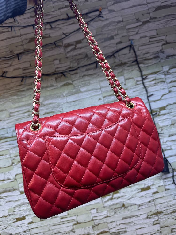 Сумка Chanel ( red ) Шанель оригінал