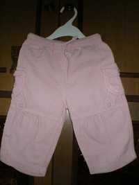 Spodnie bawelniane sztruksowe r.68
