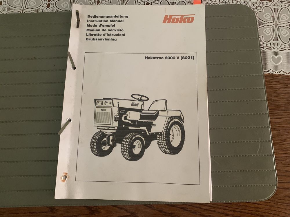 Instrukcja obsługi hakotrac ,hako.2300,490,2000,