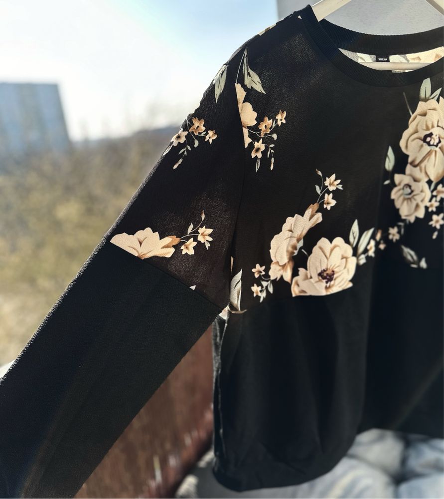 Fajna bluza z kwiatowym wzorem 3XL XXXL