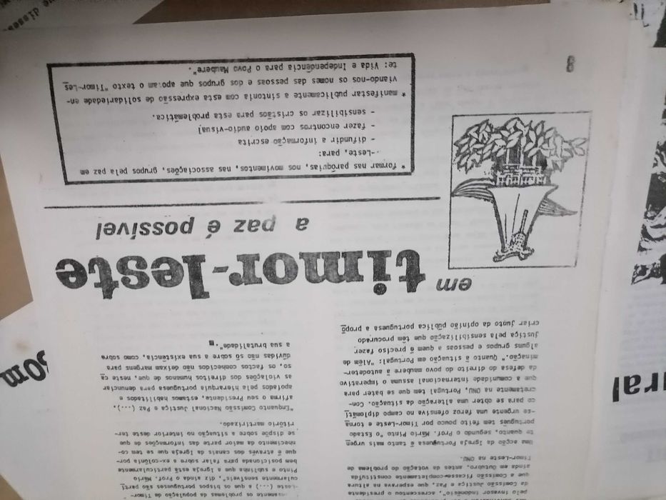 Boletim/Política Timor - Leste 1983 A Paz é Possível