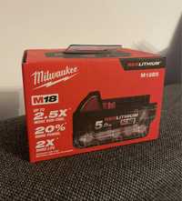 Bateria akumulator Milwaukee 5.0 5Ah RedLithium M18 nowa