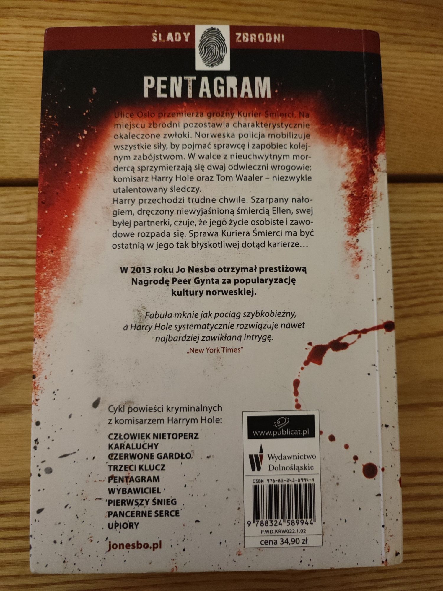 Jo Nesbo Pentagram