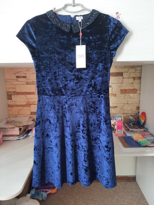 Нарядное бархатное платье, р.164-170