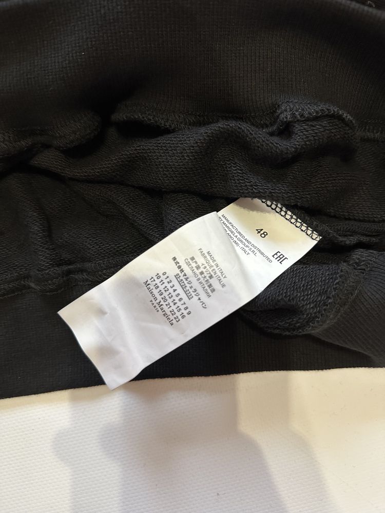 худи Maison Margiela black logo back M L