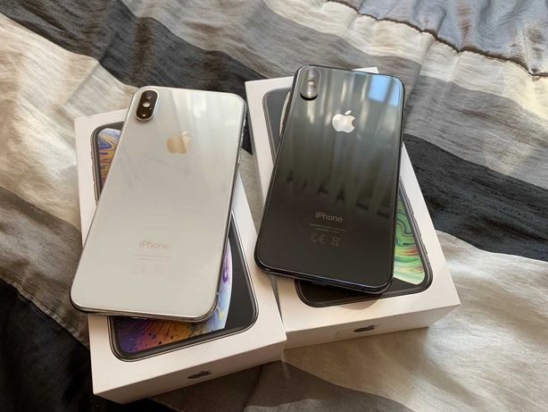 iPhone XS Silver i Space Gray