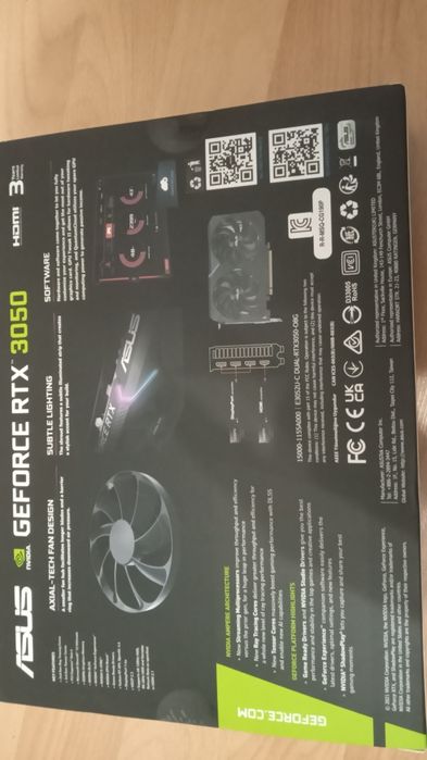 Відео карта ASUS Dual Geforce RTX 3050-08G