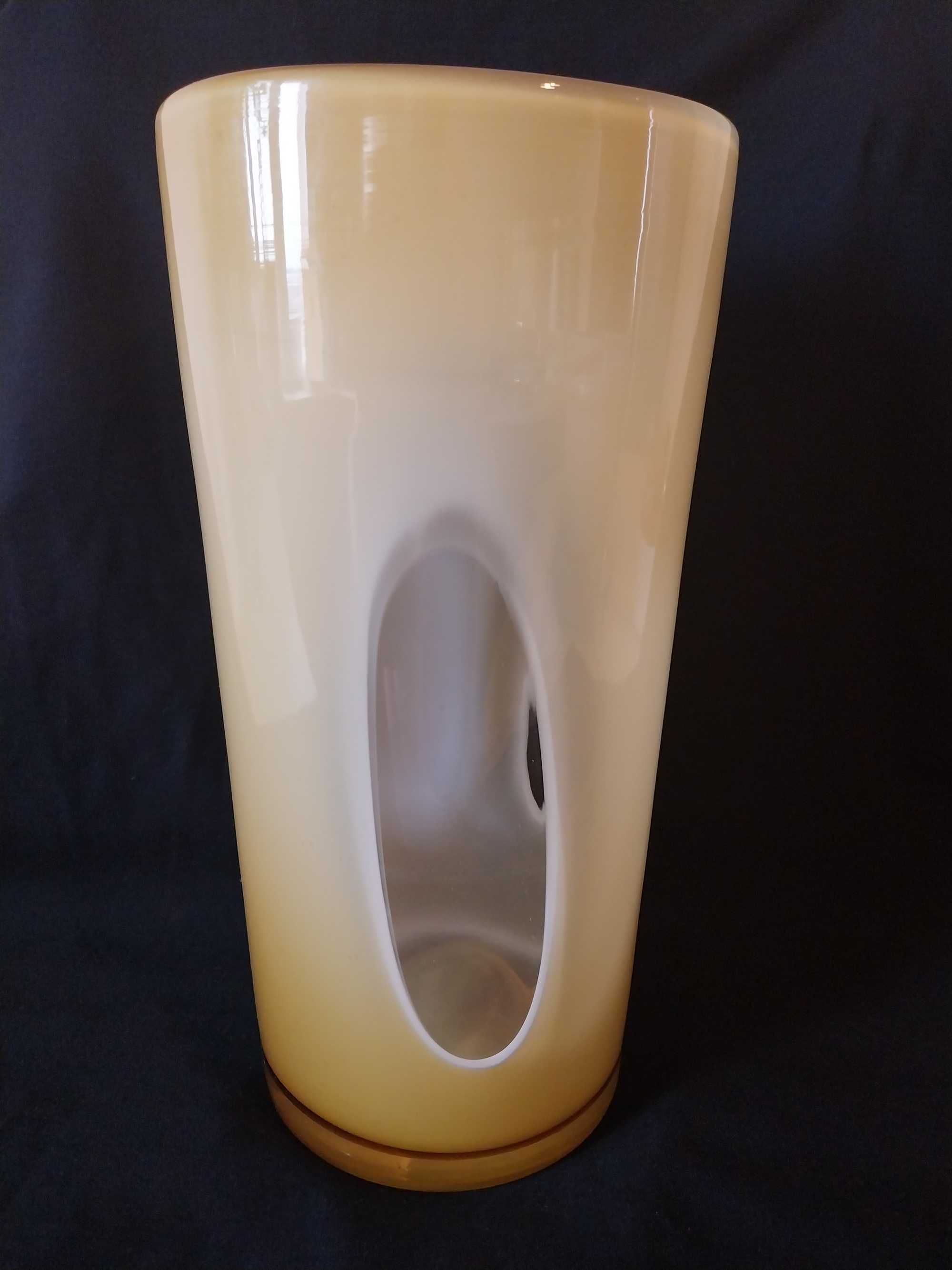 Murano finestre space age glass vase 70s