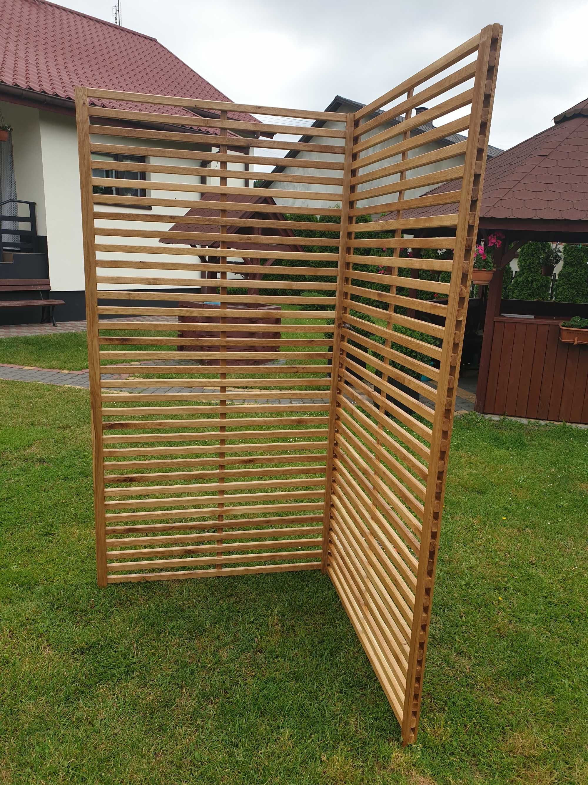 Nowoczesna pergola kratka taras balkon drabinka