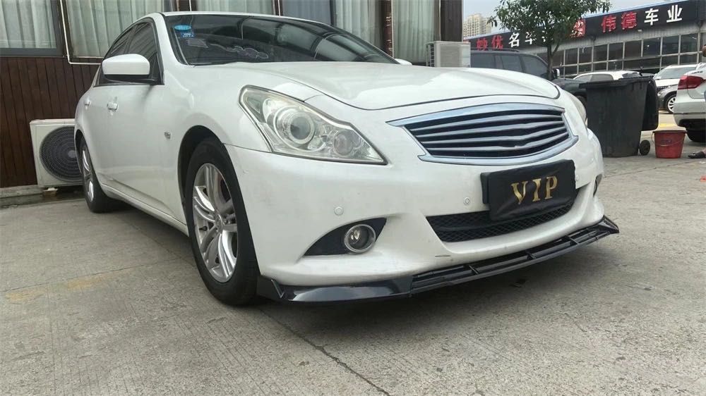 Губа на передний бампер сплитер Infiniti G37 накладка на бампер инфини