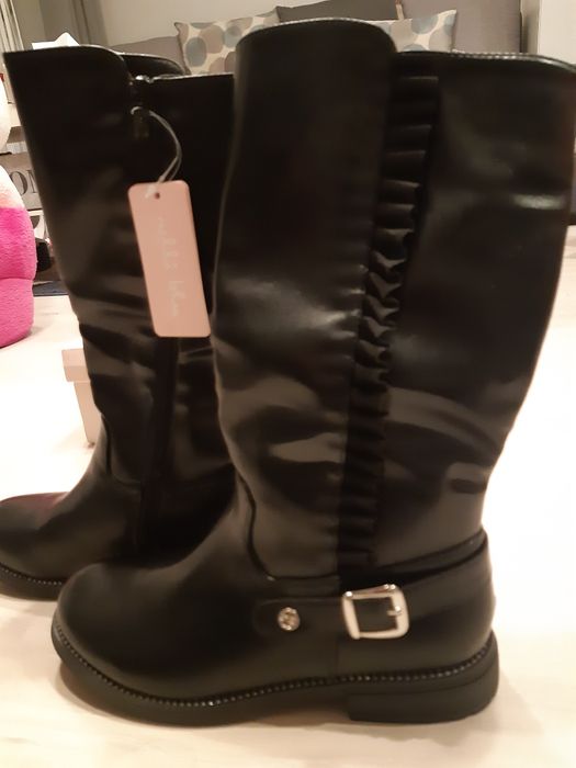 CCC kozaki 36 r. Nelli Blu czarne 24 cm wkładka