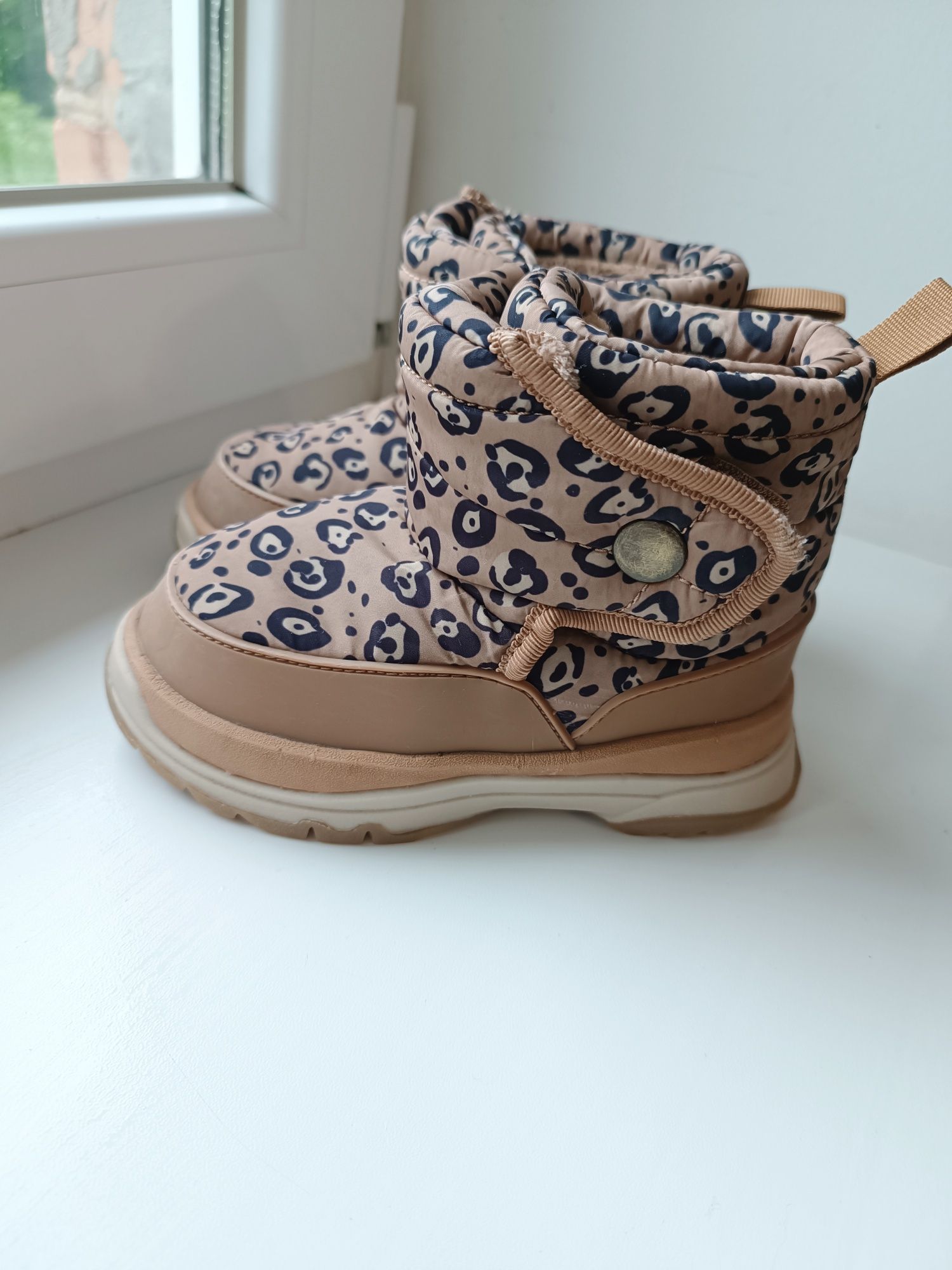 Дитячі теплі чобітки (черевики) Zara 25, 16см