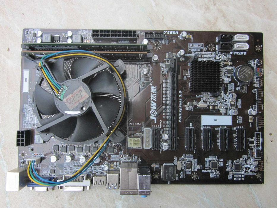 Швидкий комплект s1150 материнська плата J&W H81_i5 4590 xeon_4Gb RAM