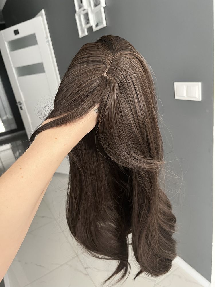 Topper brąz 55 cm gęsty