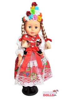 Lalka w damskim stroju krakowskim 45 cm