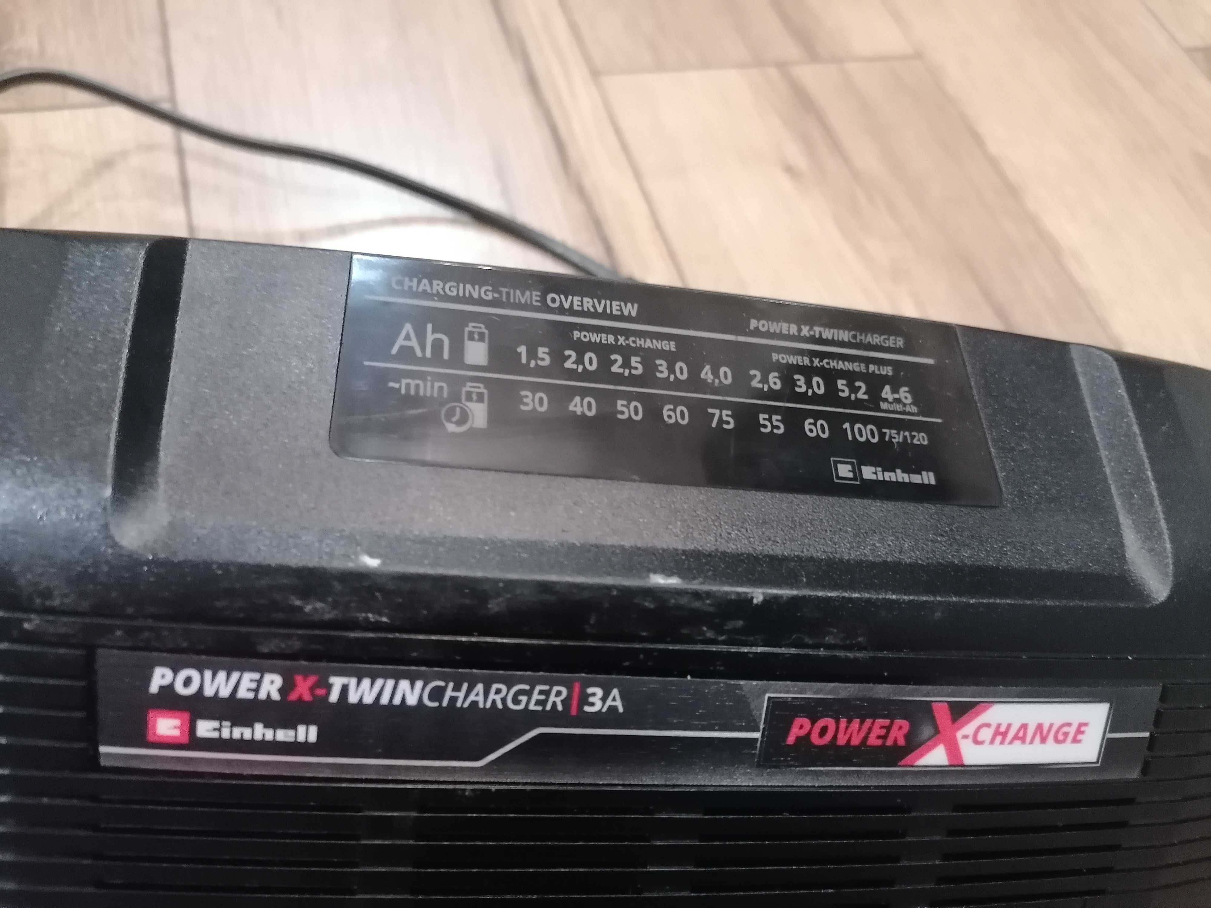 Power X-Twincharger 3A Einhell ładowarka do akumulatorów podwójna