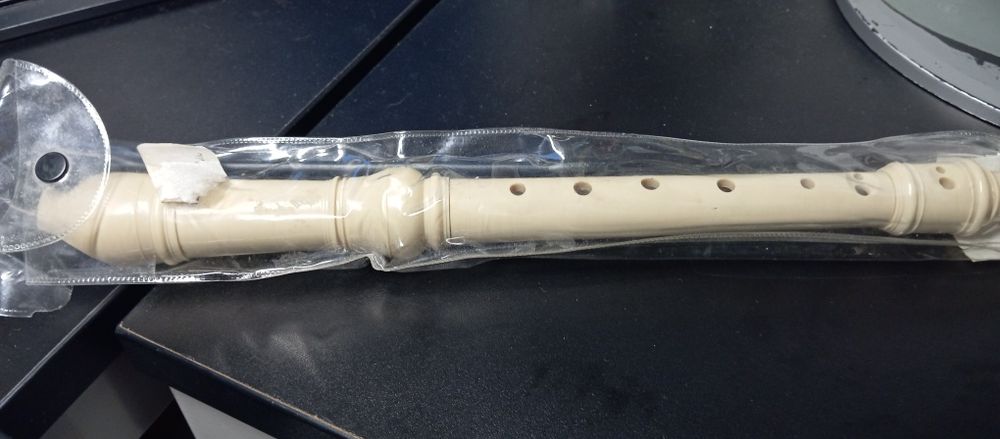 Flauta música escolar tripartida