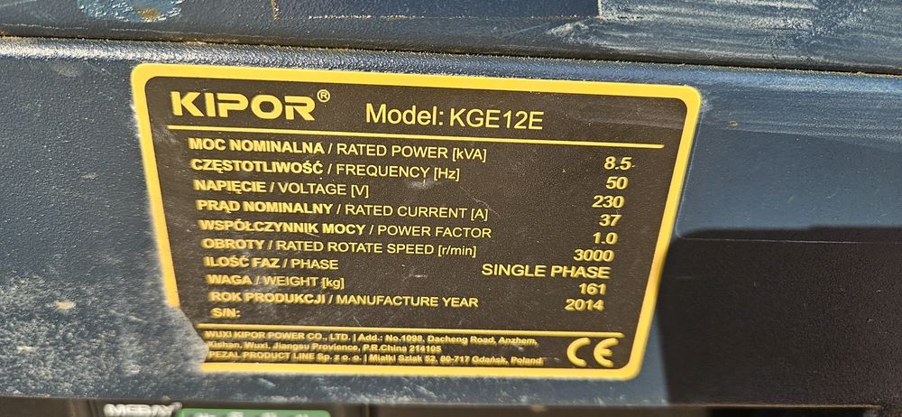 Agregat prądotwórczy 8kw Honda