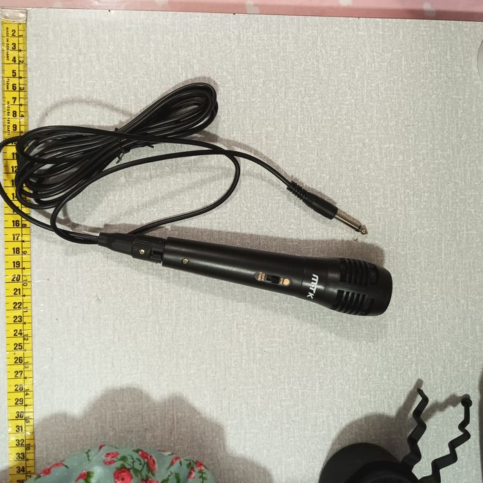 Microfone de mão p coluna de som