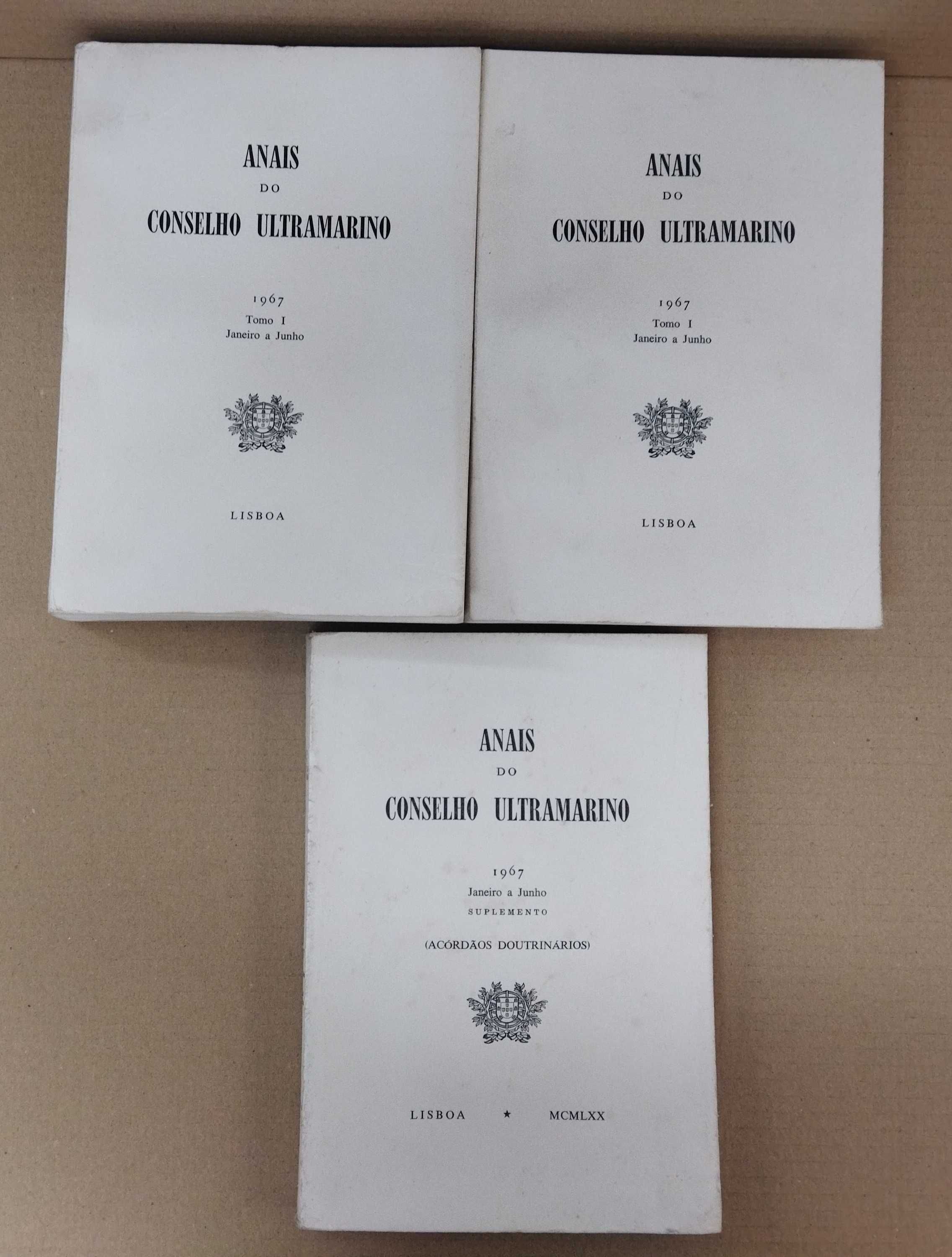 Anais do Conselho Ultramarino 1967, 3 volumes