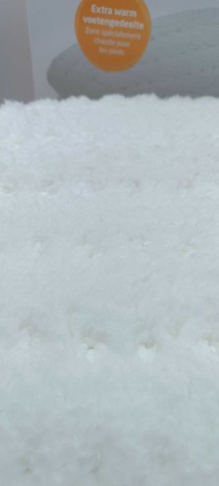 Koc VidaXL mikrofibra 150 cm x 80 cm biały