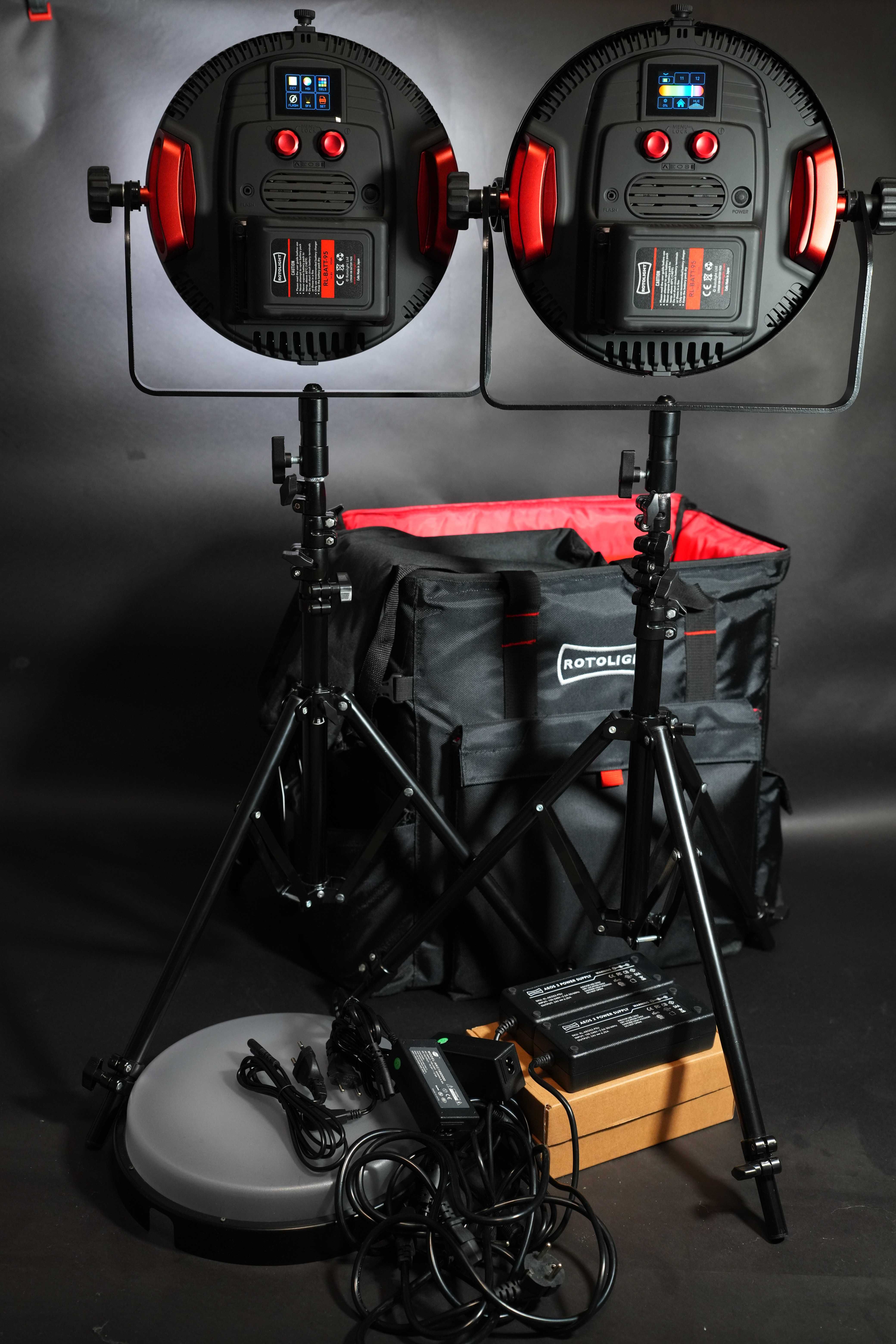 ROTOLIGHT AEOS 2 PRO Travel Kit komplet 2 profesjonalnych lamp LED