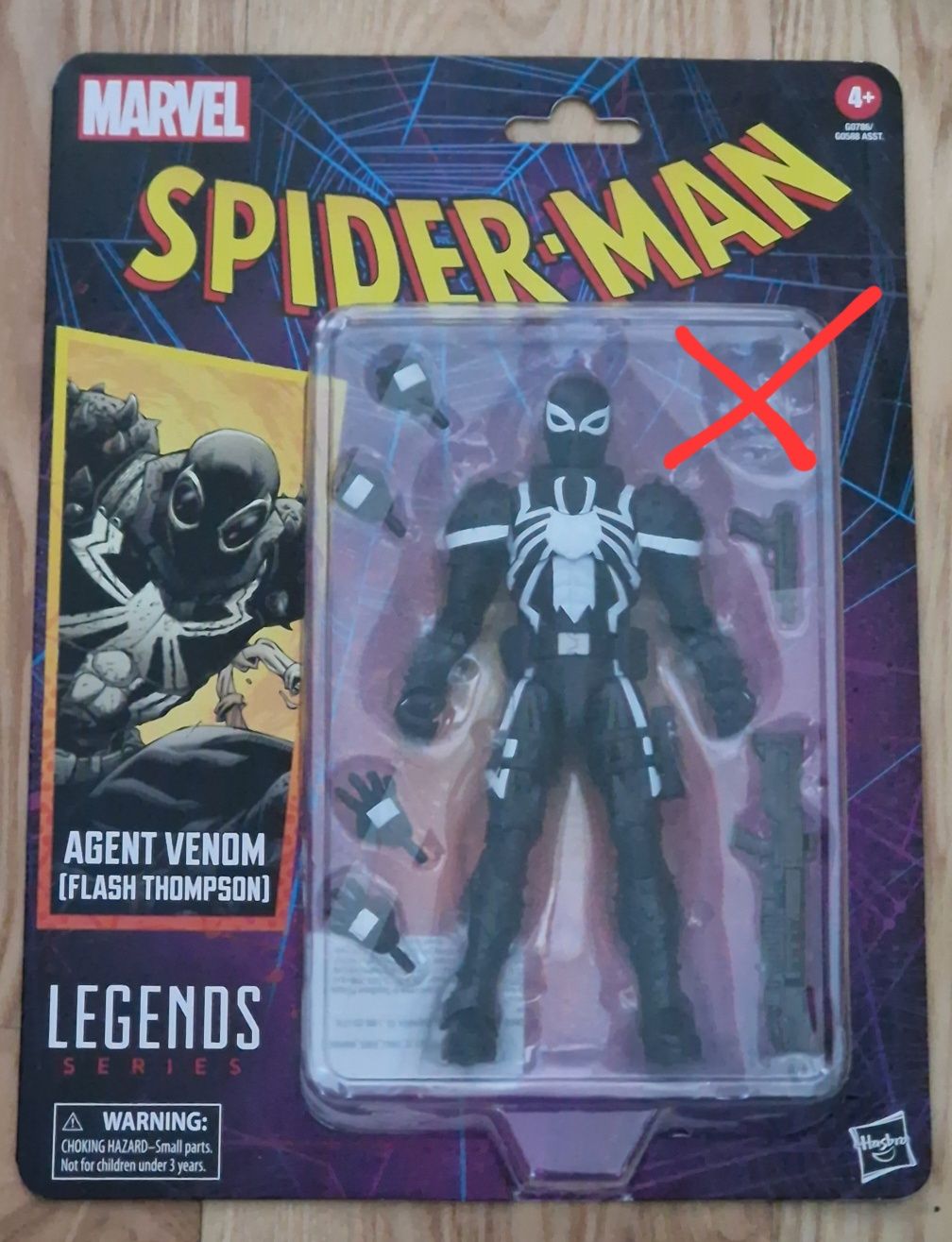 Marvel Legends Agent Venom Spider-Man Retro Card