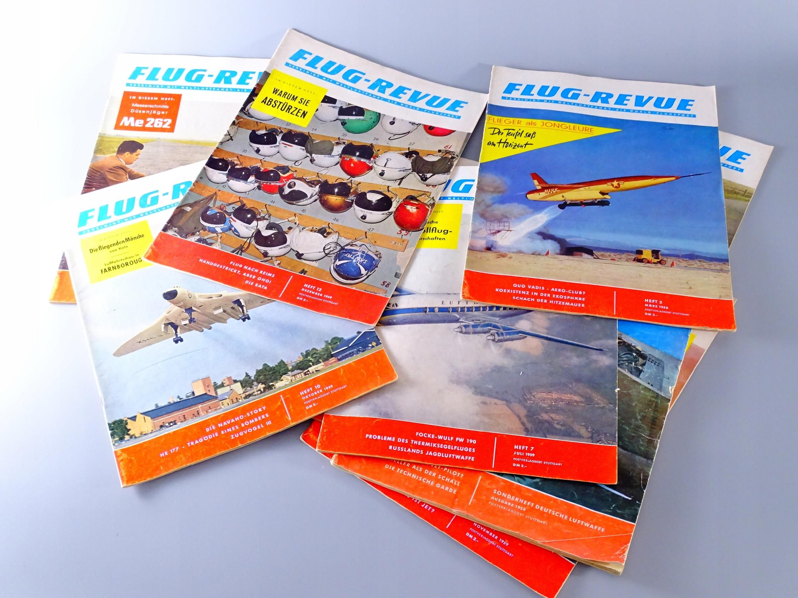 magazyn lotnictwo lata 50-te flug revue samolot