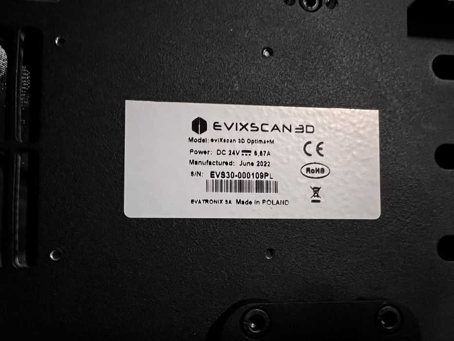 Skaner 3D Evatronix Evixscan 3D Optima+M