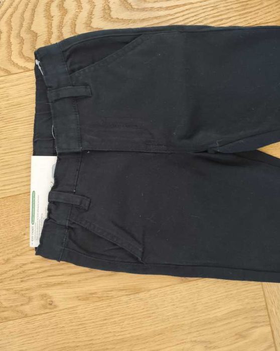 Nowe spodnie chino 98 chłopięce chinosy czarne eleganckie