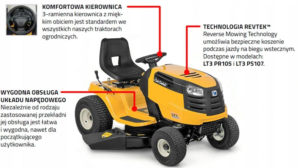 Traktorek Ogrodowy Kosiarka CUB CADET LT1 NS96