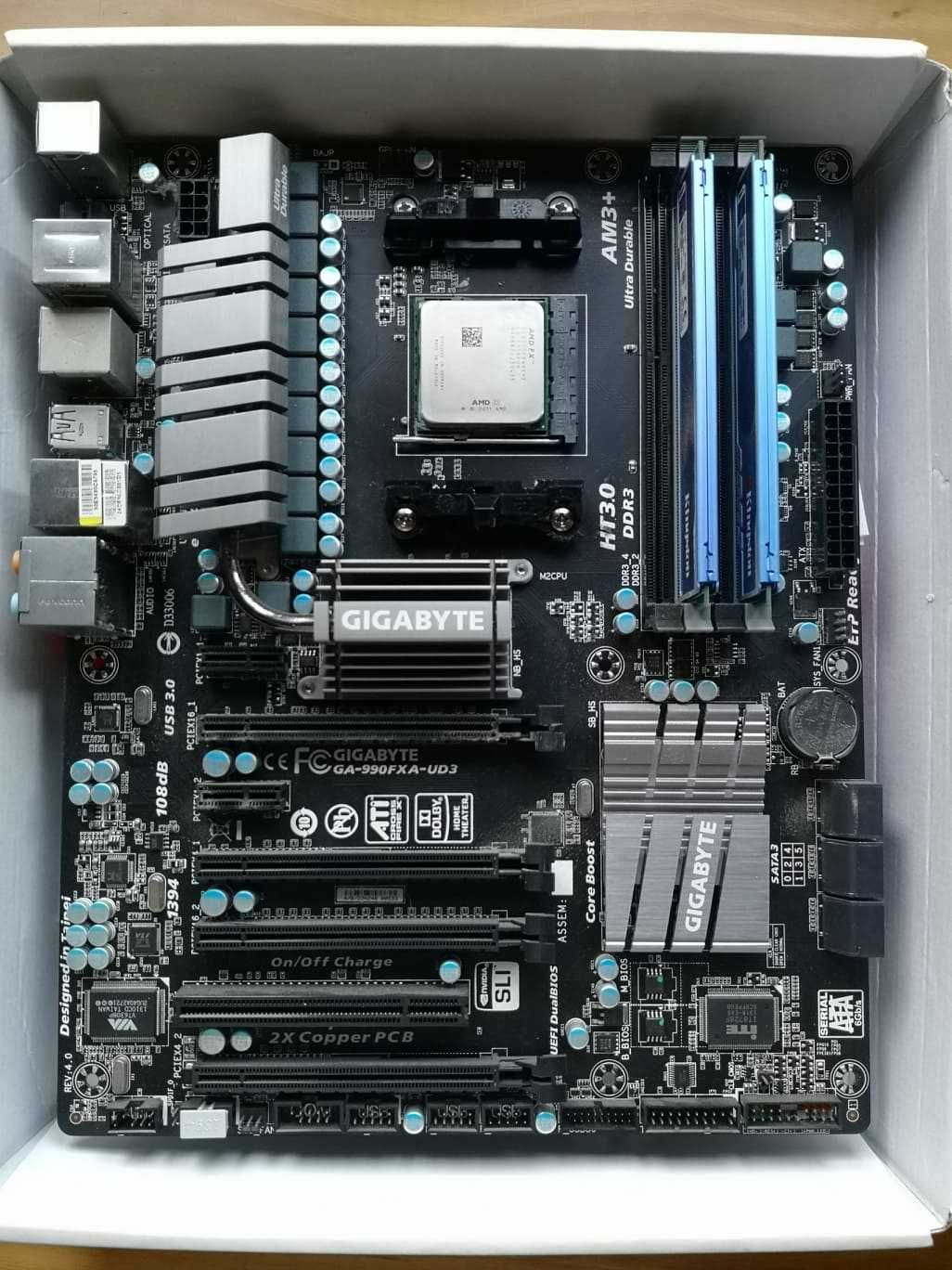 Vendo Motherboard gigabyte technology + Processador AMD + 8GB Memória