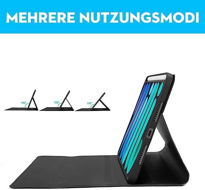 Klawiatura etui do tabletu iPad Mini 6 Jademall niemiecka