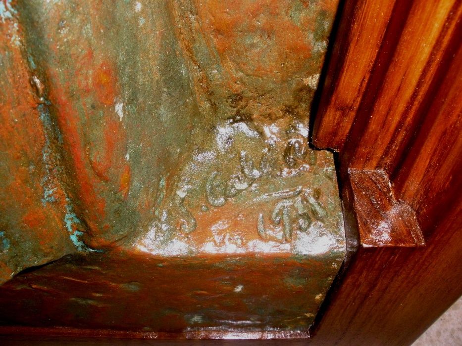 Placa Moldurada Bronze José Sousa Caldas