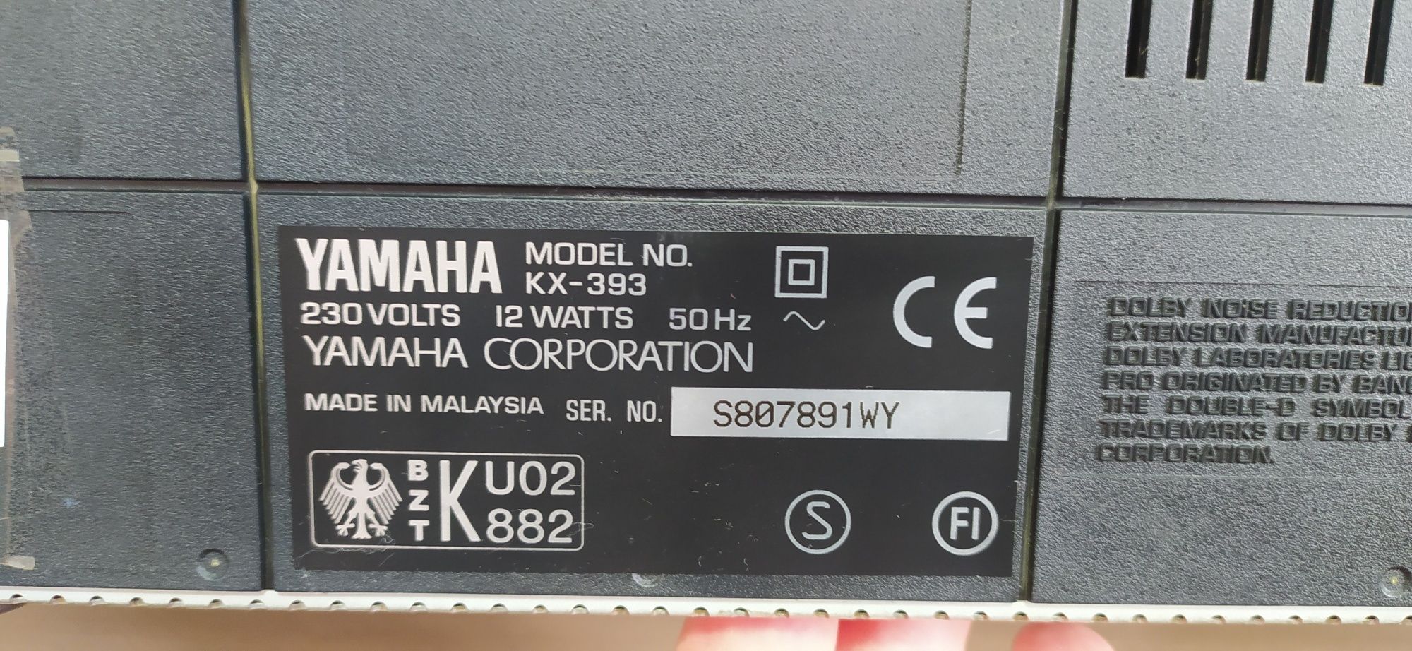 Yamaha kx 393- кассетная дека