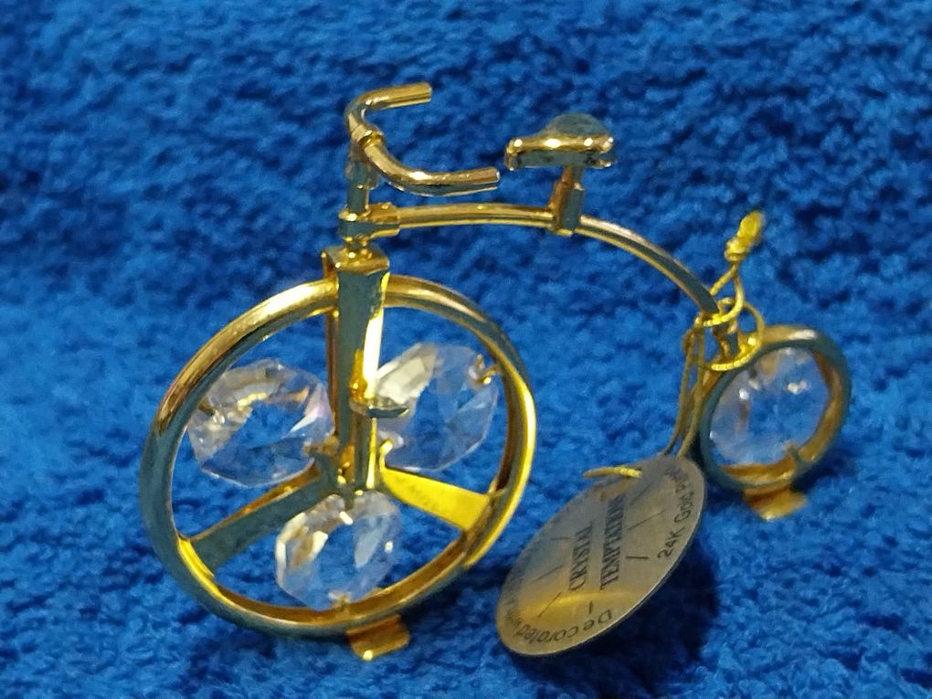 Miniaturas banhadas a ouro com cristal swarosvki