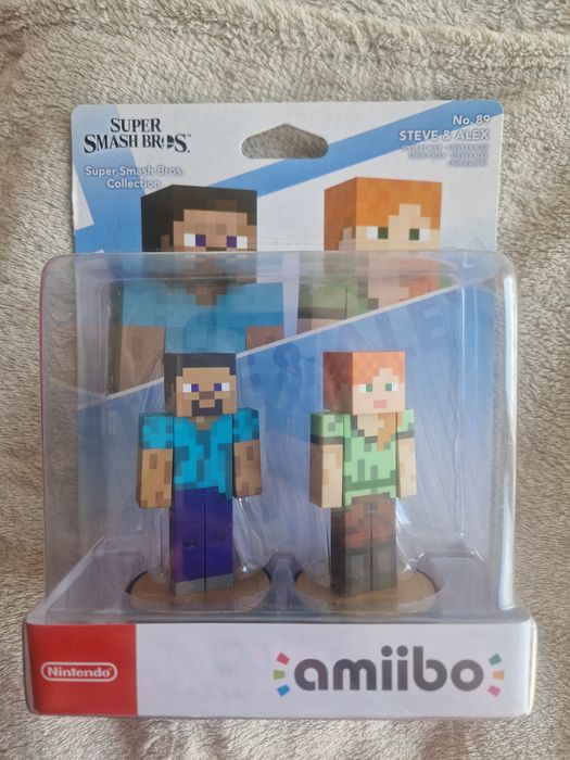 Figurki Amiibo Minecraft Steve & Alex