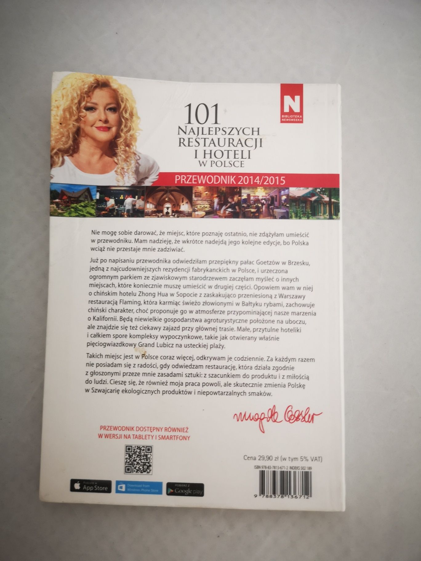 101 najlepszych restauracji i hoteli w Polsce, książka