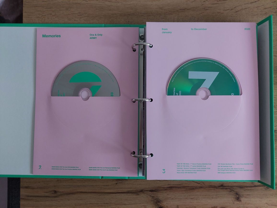 BTS Memories of 2020 DVD (bez karty)
