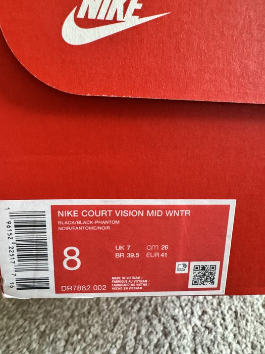 Кеды Nike с утеплением внутри