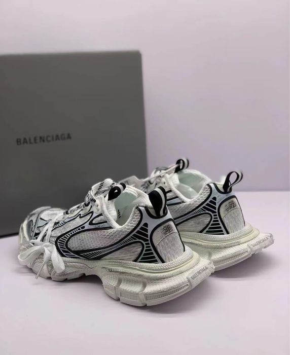 Жіночі кросівки баленсіага білі Balenciaga 3XL white black premium