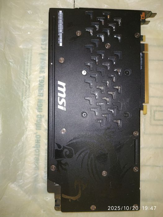 Відеокарта MSI GAMING X GTX 1060 3GB.