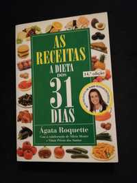 Livro 'As receitas - A dieta dos 31 dias' - Ágata Roquete