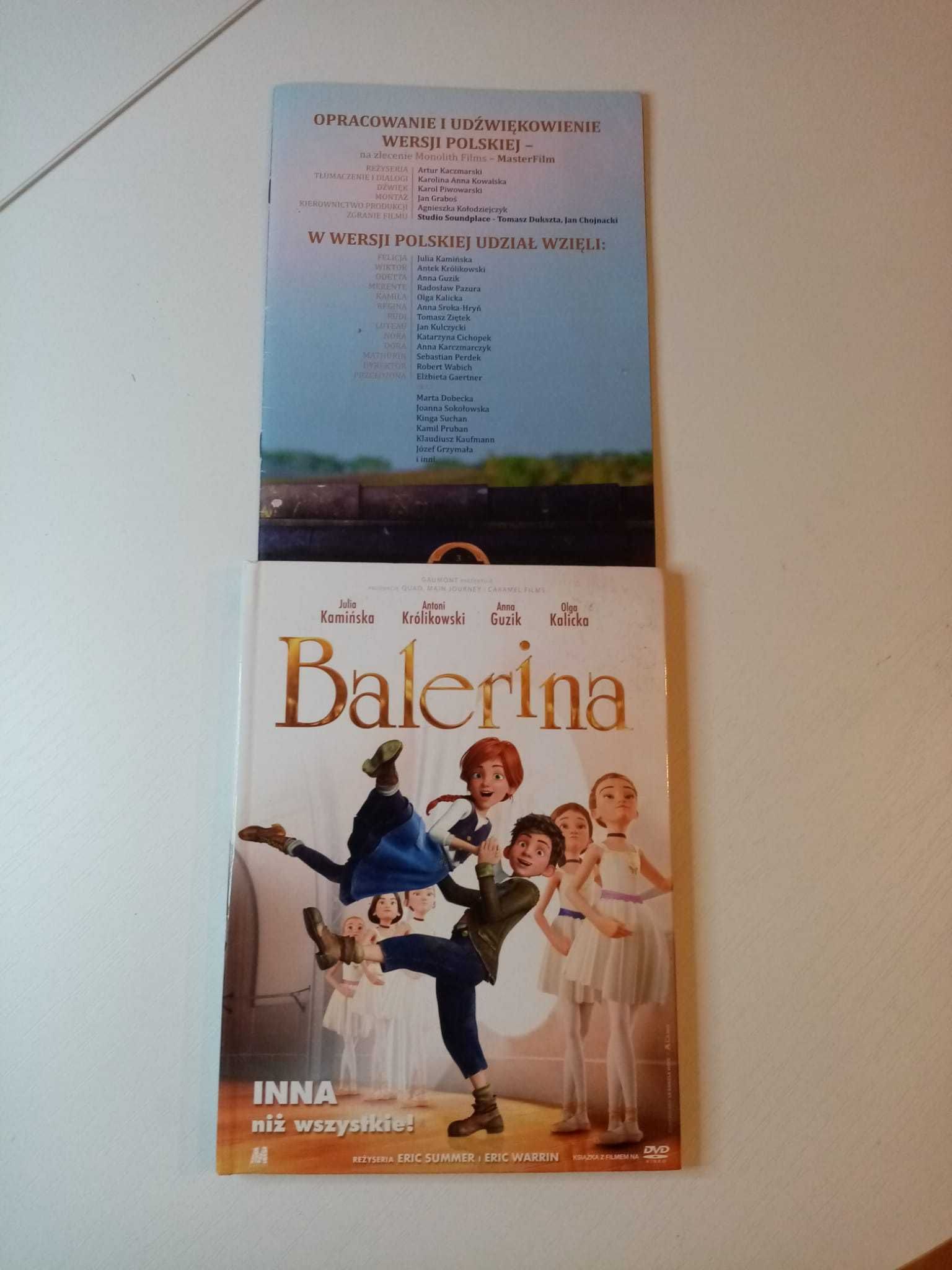 Bajka Balerina płyta DVD + książeczka