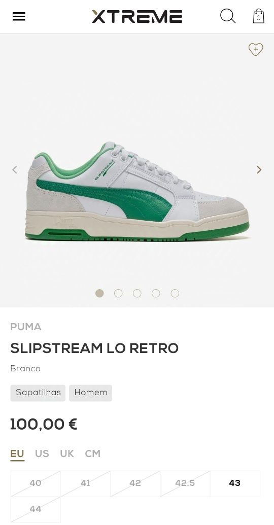 Puma slipstream lo retro Size: 42 (EUR)