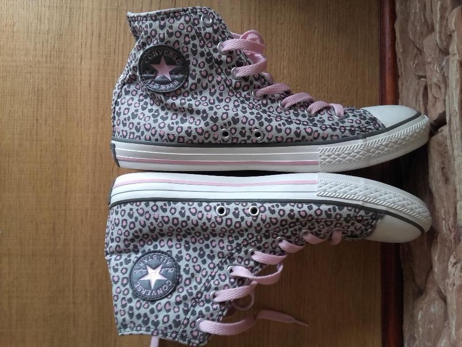 Convers all star Chuck Różowa Pantera Pink wysokie trampki tenisowki